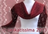 unikatissima's lace poinsettia - scarf unikatissima's lace poinsettia - scarf