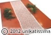 unikatissima's lace poinsettia - tablerunner
